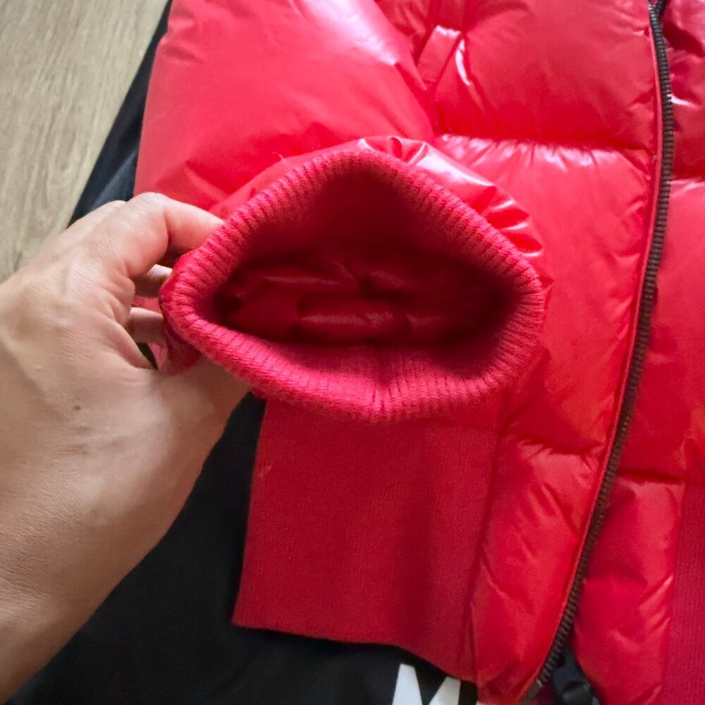 MACKAGE BUBBLE  - REAGAN LUSTROUS LIGHT DOWN CROP JACKET WITH RIB WAIST - Picture 5 of 11